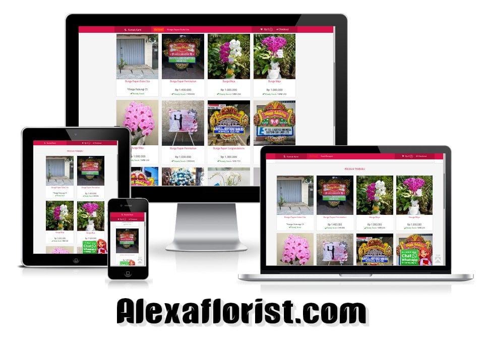 jasa bikin web toko bunga